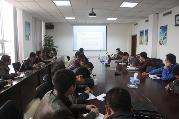 The company is marketing staff business knowledge training